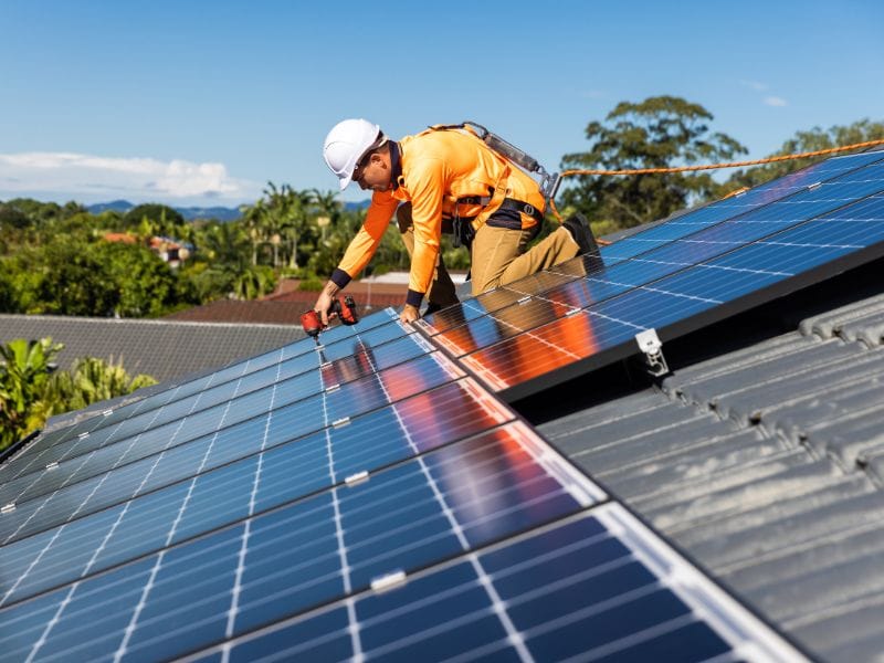 7. Roof Mounted Solar Panel Systems